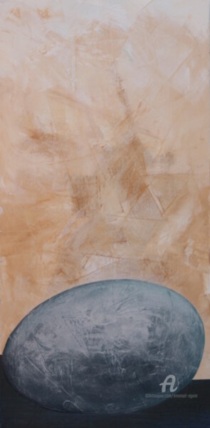 Картина под названием "BASALTO" - Emanuel Aguiar, Подлинное произведение искусства, Масло