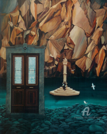 Painting titled "PORTA" by Emanuel Aguiar, Original Artwork