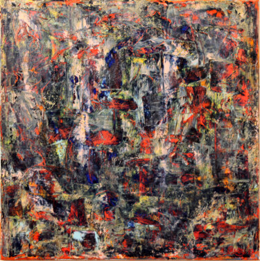 Peinture intitulée "Inferno" par Emanuel Crudu, Œuvre d'art originale, Huile Monté sur Châssis en bois
