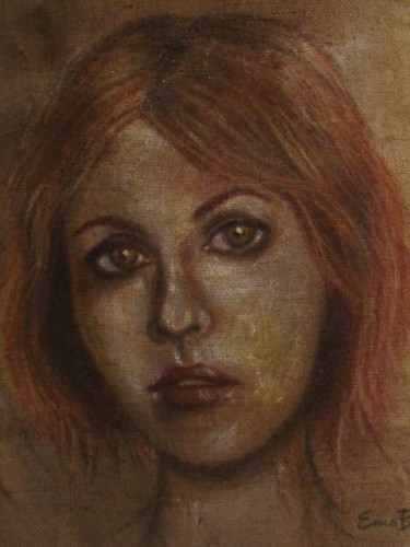 Painting titled "viso-donna.jpg" by Emanuela Bianchi, Original Artwork, Acrylic