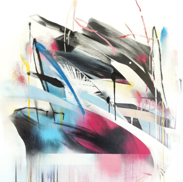 Картина под названием "Sciarada 03" - Emanuele Vittorioso, Подлинное произведение искусства, Акрил Установлен на Деревянная…