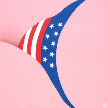 Malerei mit dem Titel "American Dream" von Emanuel Perico, Original-Kunstwerk, Sprühfarbe