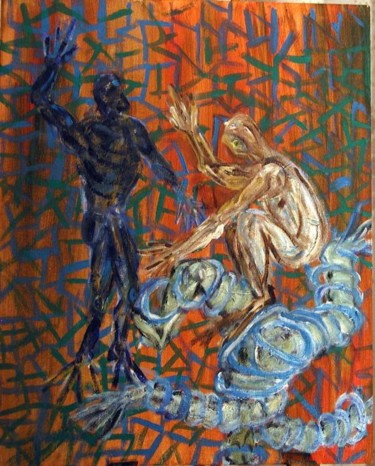 Painting titled "Ur-dance" by Emanuel Rodan, Original Artwork