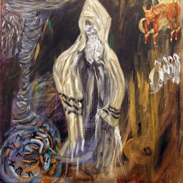 Painting titled "Across the desert" by Emanuel Rodan, Original Artwork