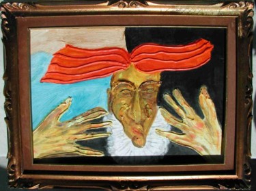 Painting titled "Say O" by Emanuel Rodan, Original Artwork