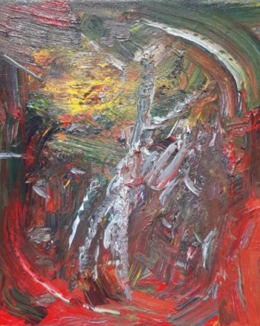 Pittura intitolato "abstrait9" da Oeilme, Opera d'arte originale, Olio