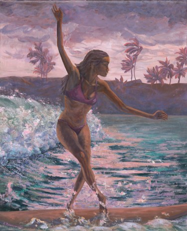 Peinture intitulée "The Dancer" par Emily Bouvet, Œuvre d'art originale, Acrylique