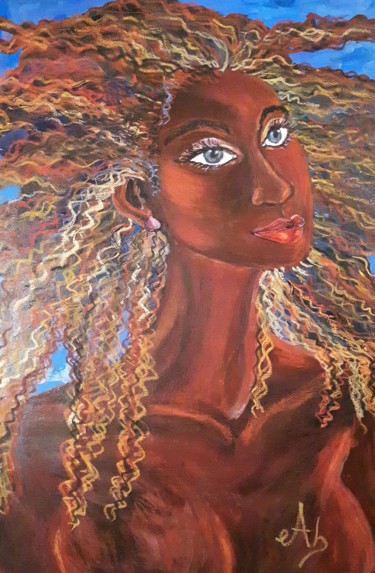 Peinture intitulée "Salvage Goddess" par E. Angie Boucard, Œuvre d'art originale, Acrylique