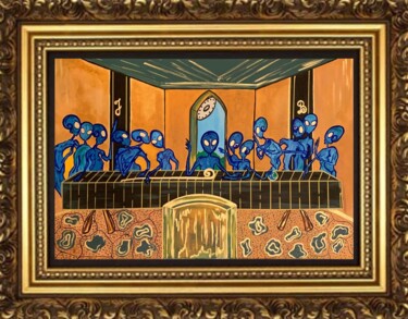 Pittura intitolato "Them" da Emela Brace (Nomolos), Opera d'arte originale, Acrilico Montato su Telaio per barella in legno