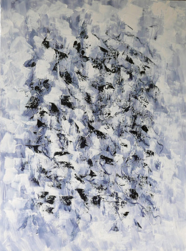 Painting titled ""mouvement pré-ordo…" by Emerich Meerson, Original Artwork, Oil