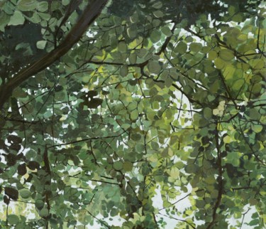 Peinture intitulée "Woods detail 1" par Emilia Amaro, Œuvre d'art originale, Autre