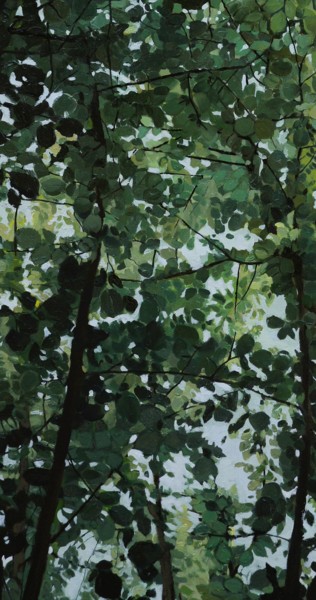 Peinture intitulée "Woods detail 6" par Emilia Amaro, Œuvre d'art originale, Acrylique