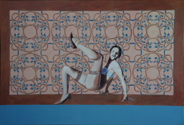 Malerei mit dem Titel "Lets dance" von Emilia Amaro, Original-Kunstwerk, Acryl