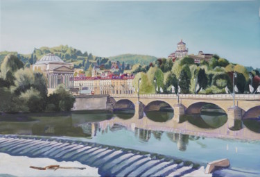 Pittura intitolato "Torino" da Emilia Amaro, Opera d'arte originale, Acrilico