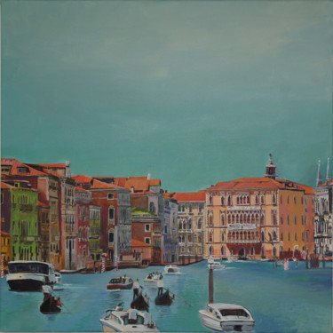 Malerei mit dem Titel "Venice" von Emilia Amaro, Original-Kunstwerk, Acryl