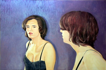 Painting titled "The Mirror Has Two…" by Emilia Amaro, Original Artwork, Acrylic