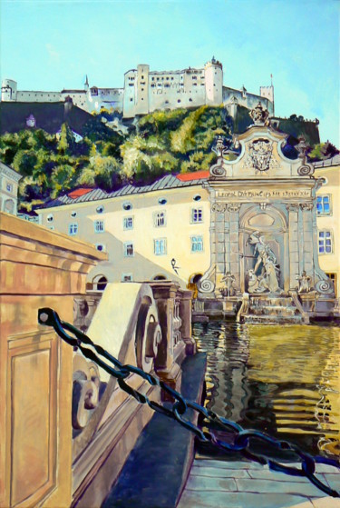 Peinture intitulée "Salzburg" par Emilia Amaro, Œuvre d'art originale, Acrylique