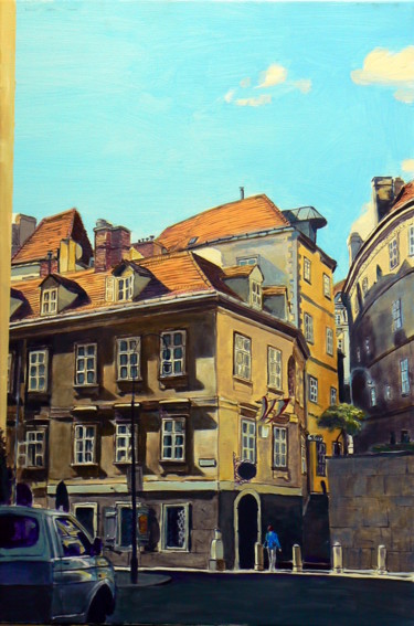 Malerei mit dem Titel "Wien" von Emilia Amaro, Original-Kunstwerk, Acryl