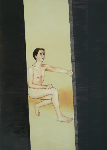 Malerei mit dem Titel "Gay power" von Emilia Amaro, Original-Kunstwerk, Acryl