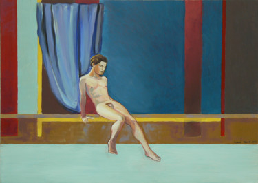 Painting titled "Dress rehearsal" by Emilia Amaro, Original Artwork, Acrylic