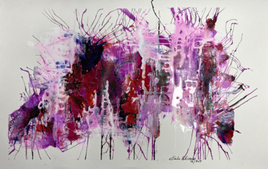 "Astre Irisé" başlıklı Tablo Emilia Oliverio tarafından, Orijinal sanat, Akrilik