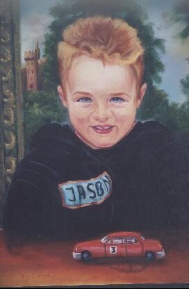 Painting titled "Portrait of Jason" by Emil Gutman, Original Artwork
