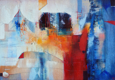 Картина под названием "Original Abstrakt A…" - Emil Hasenrick, Подлинное произведение искусства, Акрил Установлен на Другая…