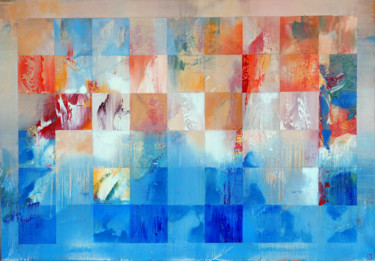Painting titled "Original Abstrakte…" by Emil Hasenrick, Original Artwork, Acrylic Mounted on Other rigid panel