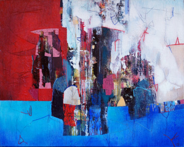 Painting titled "Original Abstrakt A…" by Emil Hasenrick, Original Artwork, Acrylic Mounted on Other rigid panel