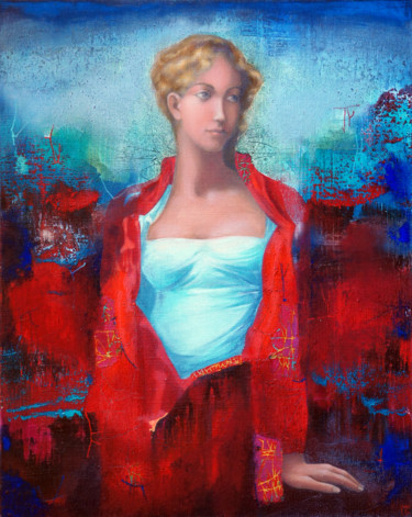 Painting titled "Original Figurative…" by Emil Hasenrick, Original Artwork, Acrylic Mounted on Other rigid panel