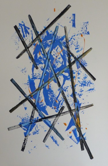 Peinture intitulée "Emile G " Structure…" par Emile G, Œuvre d'art originale, Acrylique