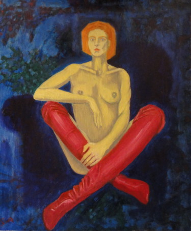 Painting titled ""X"" by Emile Paya, Original Artwork, Oil