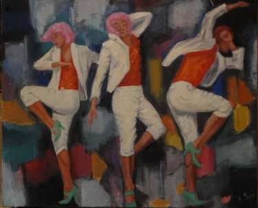 Painting titled ""Danseuses"" by Emile Paya, Original Artwork, Oil