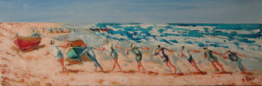 Peinture intitulée ""Calor y pena"" par Emile Paya, Œuvre d'art originale, Huile