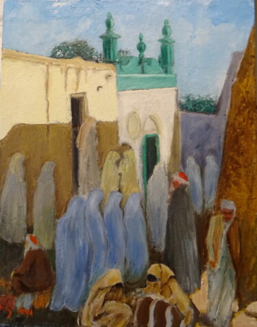 Painting titled ""Sud Marocain"" by Emile Paya, Original Artwork, Oil