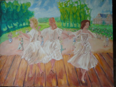 Painting titled "Dansez !" by Emile Paya, Original Artwork, Oil