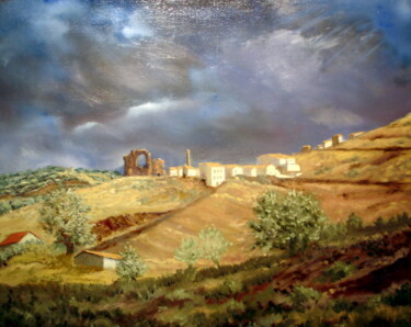 Peinture intitulée "l'orage gronde, Esp…" par Emile Wouters, Œuvre d'art originale