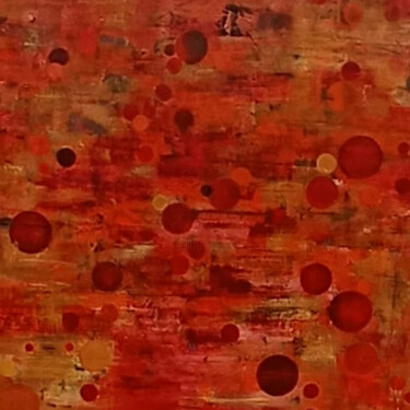 Картина под названием "Universe" - Emili Vit, Подлинное произведение искусства, Масло Установлен на Деревянная панель