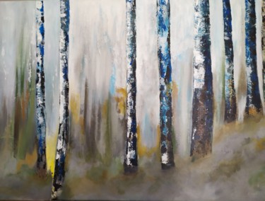 Peinture intitulée "Sous bois" par Emilie Teofilo, Œuvre d'art originale, Acrylique