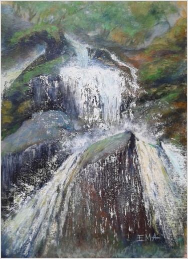 Painting titled "THE BEAUTY OF POWER" by Emilia Milcheva, Original Artwork, Oil