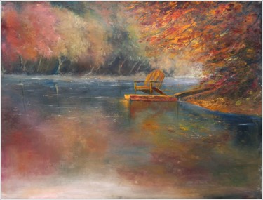 Painting titled "WAITING FOR YOU" by Emilia Milcheva, Original Artwork, Oil