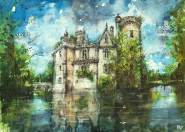 Splendeur d' antan Peinture intitulée "Splendeur d' antan" par Emilian Alexianu, Œuvre d'art originale, Aquarelle