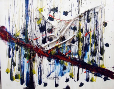Pittura intitolato "material-3-2009-mix…" da Emiliano Africano, Opera d'arte originale