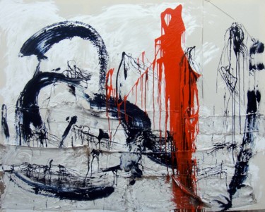 Pittura intitolato "moving-one-mixed-te…" da Emiliano Africano, Opera d'arte originale