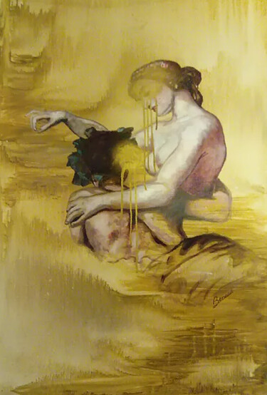 Painting titled "New 1" by Emilie Benard, Original Artwork, Oil