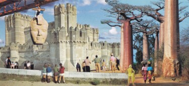 Colagens intitulada "Castle" por Emilie Desault, Obras de arte originais, Colagens