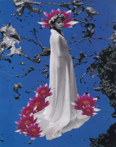 Collages titulada "Splash" por Emilie Desault, Obra de arte original, Collages