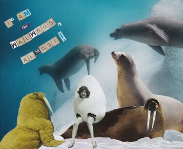 Collages titled "I'm the walwrus, al…" by Emilie Desault, Original Artwork, Collages