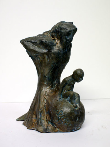 Sculpture intitulée "paternite-26-15-18c…" par Emilie Lacroix-Mathieu, Œuvre d'art originale