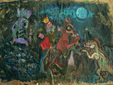 Peinture intitulée "hasard" par Emilie Lagarde, Œuvre d'art originale